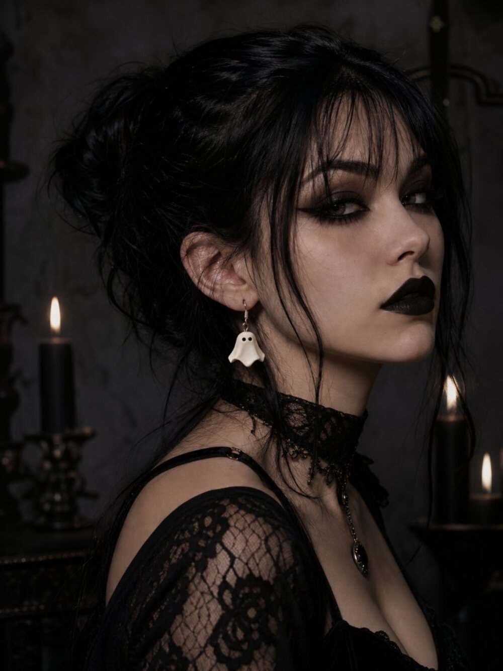 ✨ Spooky Chic Ghost Drop Earrings – Handcrafted & Boutique Quality ✨